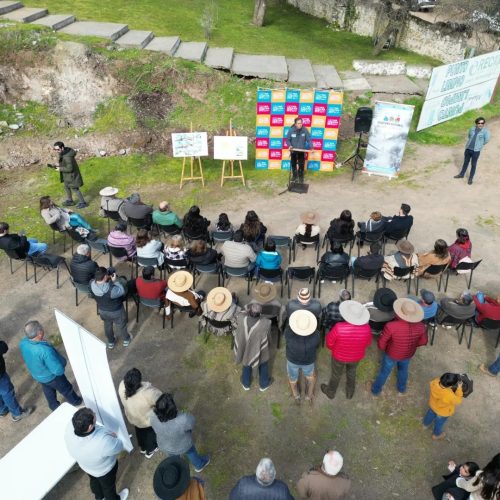 Primera piedra Medialuna Machalí